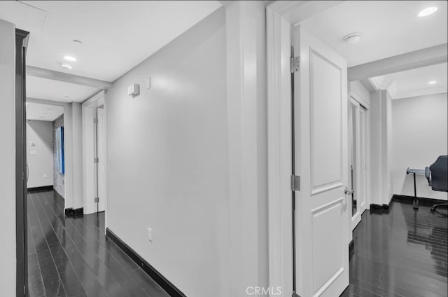 155 Cordova St Unit 203, Pasadena, CA 91105 - hall with recessed lighting and dark wood finished floors