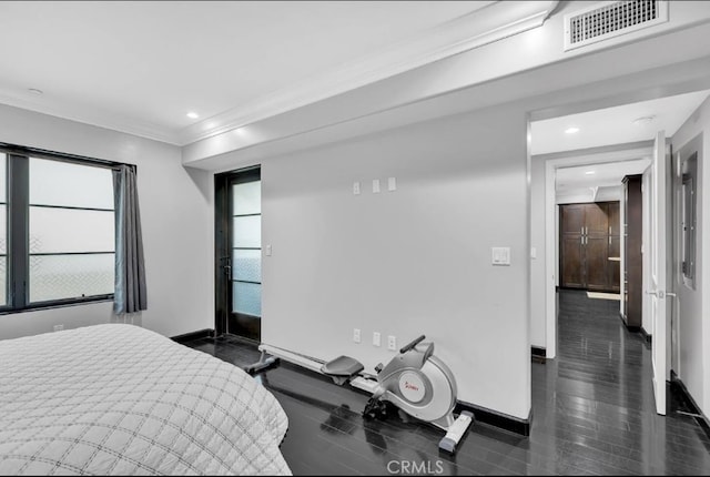 155 Cordova St Unit 203, Pasadena, CA 91105 - bedroom featuring ornamental molding and recessed lighting
