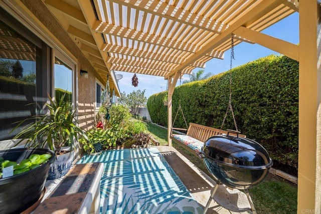 905 Discovery St, San Marcos, CA 92078 - fenced backyard with a pergola