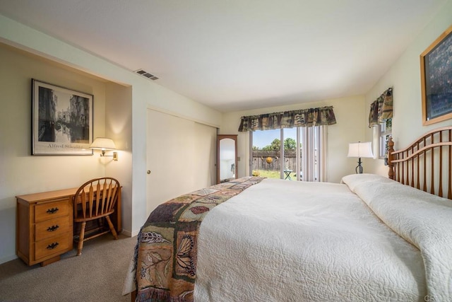 905 Discovery St, San Marcos, CA 92078 - bedroom with carpet, access to outside, baseboards, and a closet