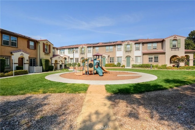 3212 Willow Creek Rd, West Covina, CA 91791 - community playground featuring a lawn and a residential view
