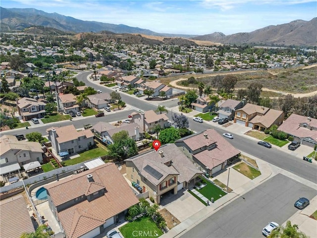 27051 Featherhill Dr, Corona, CA 92883 - aerial perspective of suburban area featuring a mountainous background