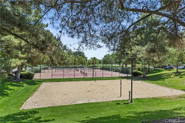 27051 Featherhill Dr, Corona, CA 92883 - view of community featuring a tennis court and volleyball court
