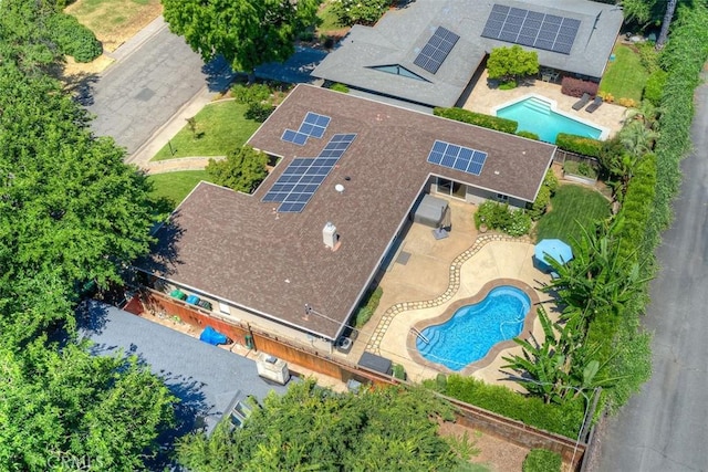 1160 Kentfield Rd, Chico, CA 95926 - view from above of property with a pool area