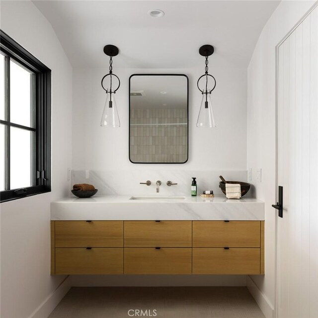 1936 Galaxy Dr, Newport Beach, CA 92660 - full bath with vanity and baseboards