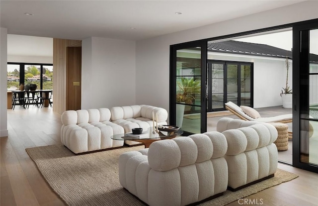 1936 Galaxy Dr, Newport Beach, CA 92660 - living room featuring wood finished floors and recessed lighting