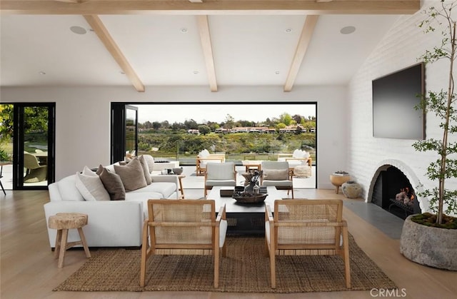 1936 Galaxy Dr, Newport Beach, CA 92660 - living room featuring wood finished floors and a fireplace
