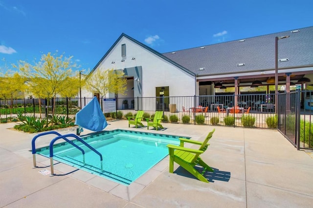 35140 Bergamot, Fallbrook, CA 92028 - view of pool featuring a patio, a swimming pool, and ceiling fan