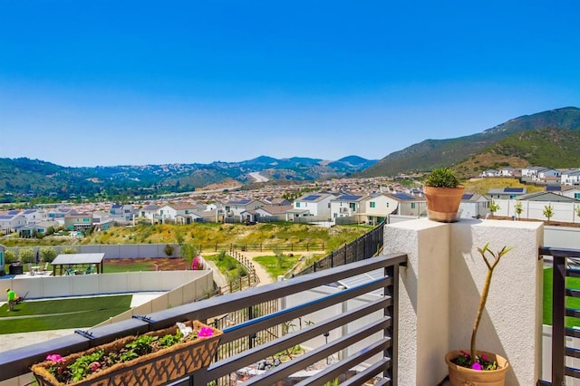 35140 Bergamot, Fallbrook, CA 92028 - balcony with a mountain view and a residential view