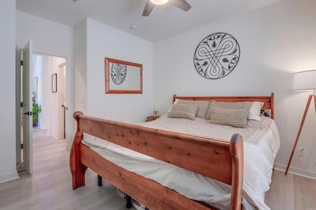 35140 Bergamot, Fallbrook, CA 92028 - bedroom featuring wood finished floors and a ceiling fan