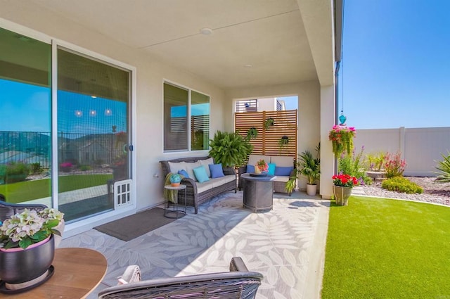 35140 Bergamot, Fallbrook, CA 92028 - view of patio with an outdoor hangout area