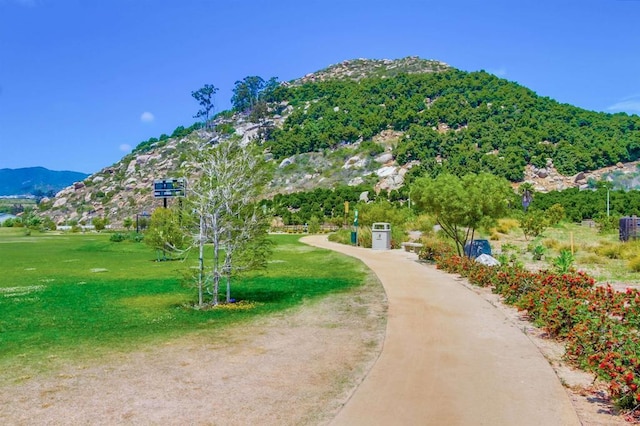 35140 Bergamot, Fallbrook, CA 92028 - view of home's community featuring a mountain view and a lawn