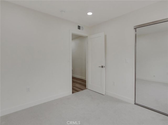 436 Cheyenne Pl, Placentia, CA 92870 - unfurnished bedroom featuring carpet, baseboards, recessed lighting, and a closet