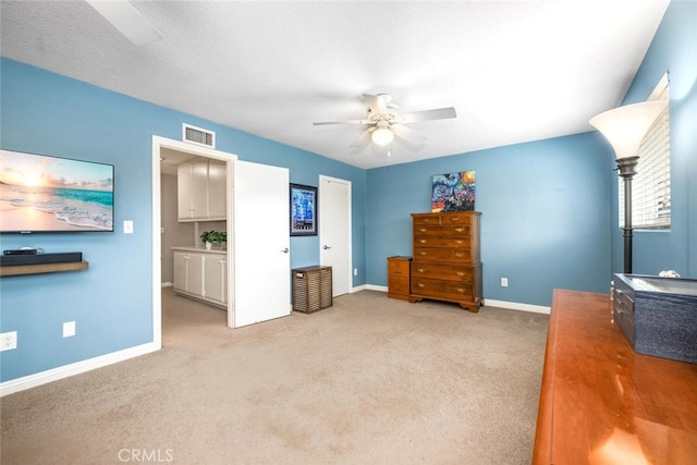 6898 Breton Way, Cypress, CA 90630 - bedroom with light colored carpet, baseboards, and ceiling fan