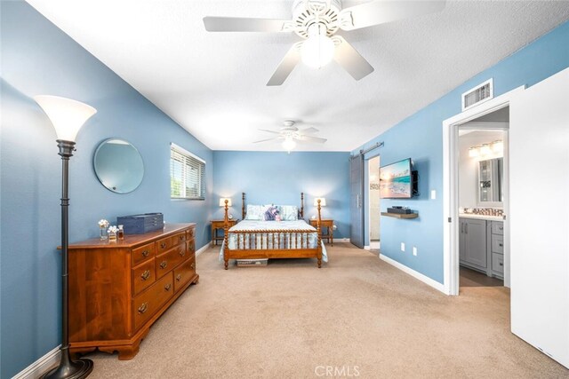 6898 Breton Way, Cypress, CA 90630 - bedroom with light carpet, baseboards, and a ceiling fan