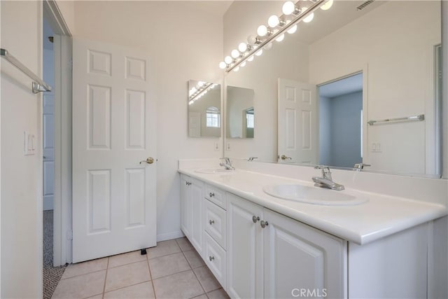 30 Oakhurst Rd, Irvine, CA 92620 - bathroom with double vanity and tile patterned flooring