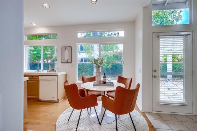 30 Oakhurst Rd, Irvine, CA 92620 - dining area with light wood-type flooring and recessed lighting