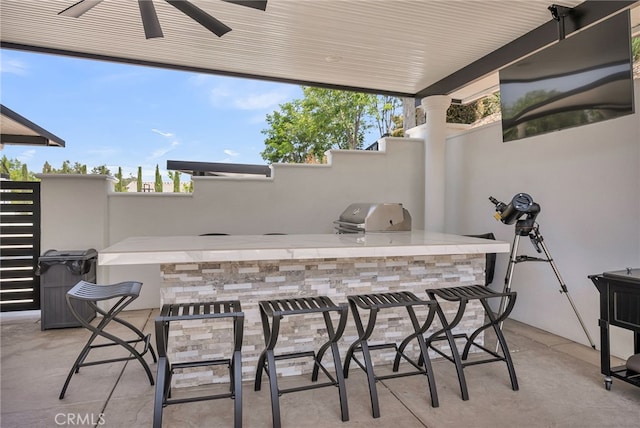 30195 Corte Coelho, Temecula, CA 92591 - view of patio with a ceiling fan