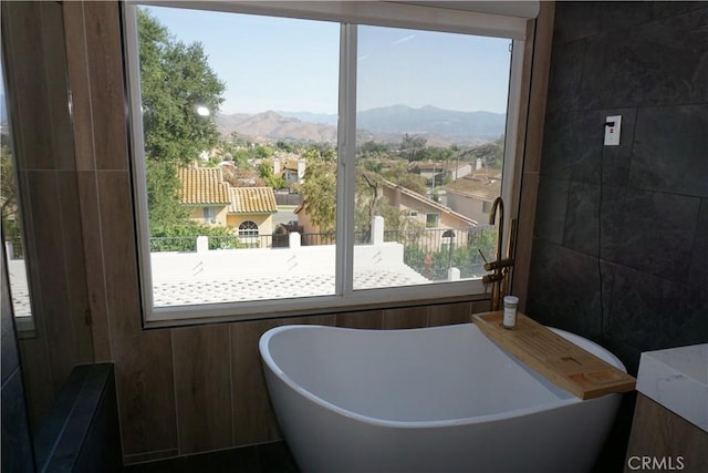 2622 Presidio Ln, Corona, CA 92879 - full bathroom with a soaking tub and a mountain view