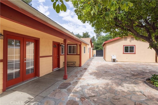 7343 Owensmouth Ave, Canoga Park, CA 91303 - view of patio / terrace with french doors