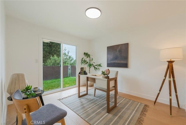 1304 Walling Ave, Brea, CA 92821 - office space with baseboards and wood finished floors