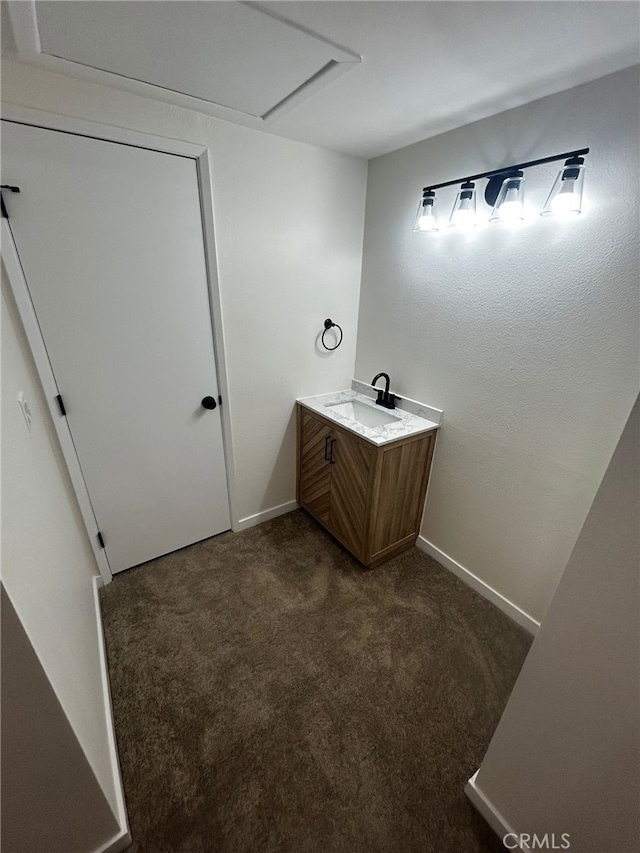 10309 Bodger St Unit 14, El Monte, CA 91733 - bathroom featuring baseboards and vanity
