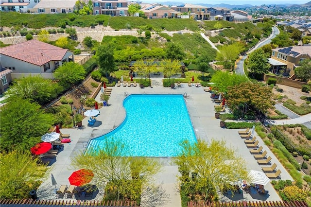 30574 Saddlehorn Way, Menifee, CA 92584 - community pool with a residential view