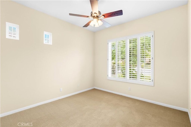 221 Grand Oaks Dr, Glendora, CA 91741 - unfurnished room with light carpet, baseboards, and a ceiling fan