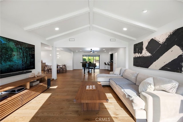 3066 Claret Cir, Atwater, CA 95301 - living room featuring wood finished floors and recessed lighting