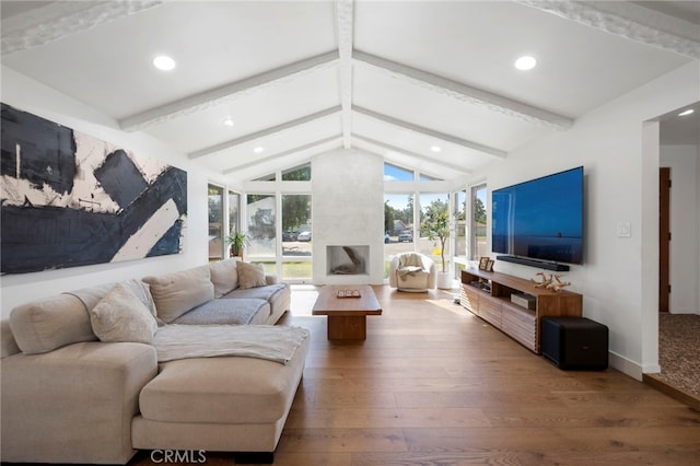 3066 Claret Cir, Atwater, CA 95301 - living room with hardwood / wood-style floors and recessed lighting