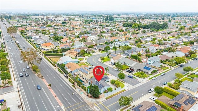 9791 Lee St, Cypress, CA 90630 - aerial view of residential area with a main thoroughfare