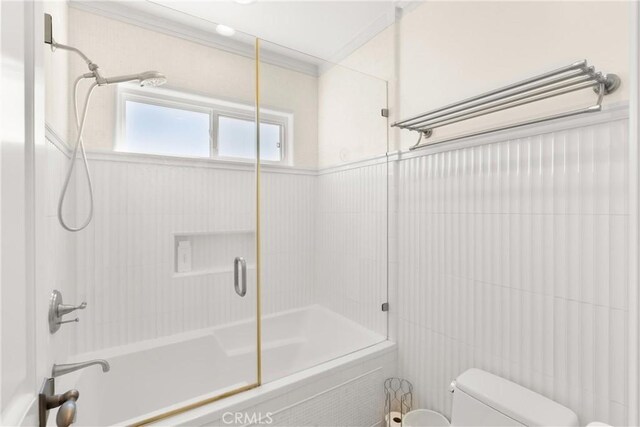 1921 Windward Ln, Newport Beach, CA 92660 - full bathroom with shower / bath combination with glass door and tile walls