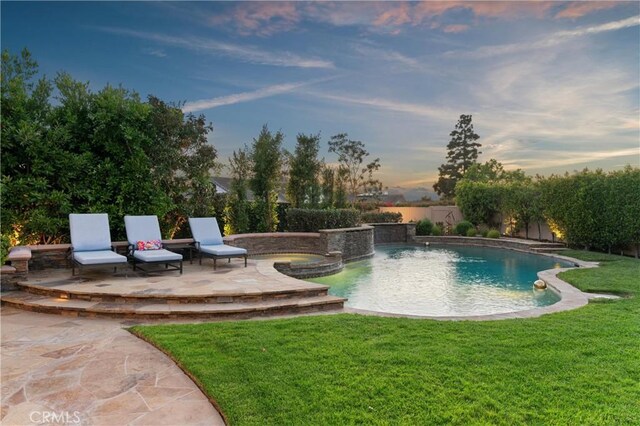 1921 Windward Ln, Newport Beach, CA 92660 - view of pool featuring a patio area and a pool with connected hot tub