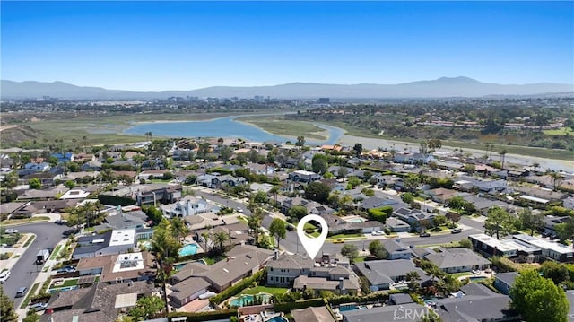 1921 Windward Ln, Newport Beach, CA 92660 - aerial perspective of suburban area with a water and mountain view