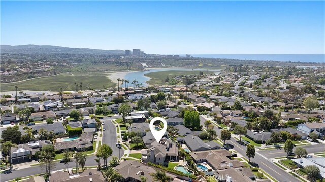 1921 Windward Ln, Newport Beach, CA 92660 - aerial view of property and surrounding area featuring a nearby body of water and nearby suburban area
