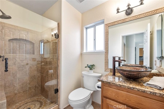 23906 Olson Ln, Lomita, CA 90717 - full bath featuring vanity, toilet, and a shower stall