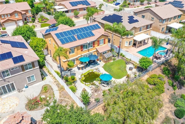 29207 Clear Spring Ln, Highland, CA 92346 - aerial perspective of suburban area with a pool area