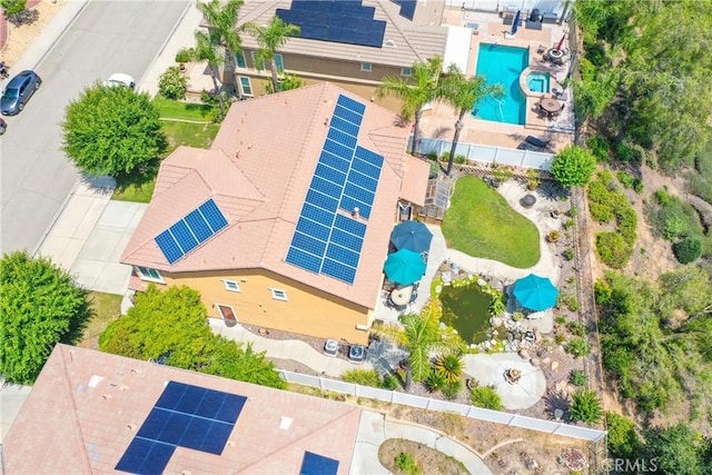 29207 Clear Spring Ln, Highland, CA 92346 - aerial view of a pool area