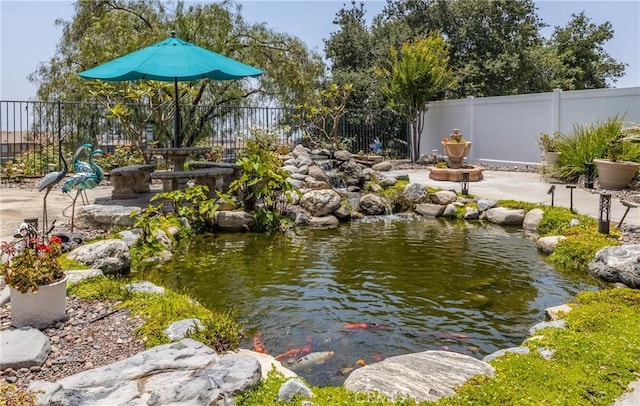 29207 Clear Spring Ln, Highland, CA 92346 - view of yard with a garden pond