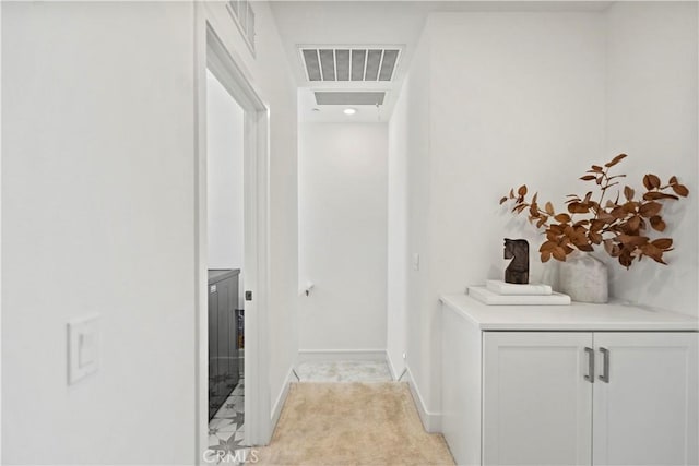297 Lynx, Irvine, CA 92618 - hall with light colored carpet and baseboards