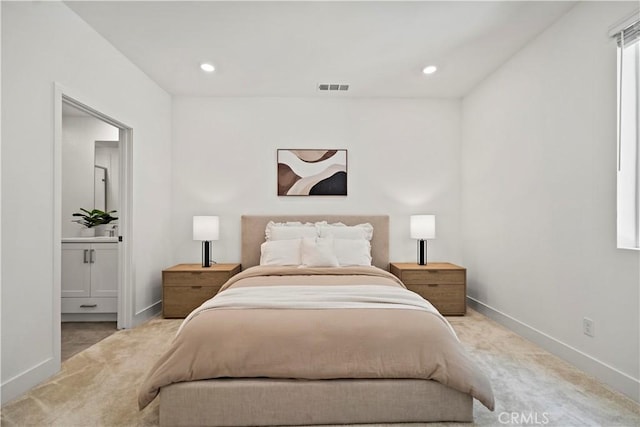 297 Lynx, Irvine, CA 92618 - carpeted bedroom featuring connected bathroom and recessed lighting
