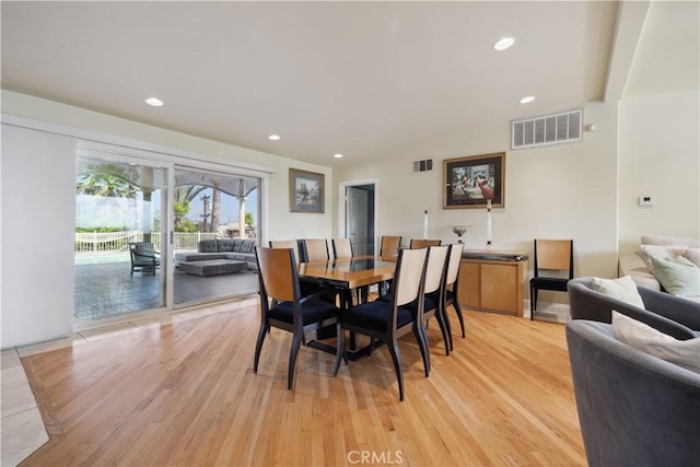 1606 Glenmont Dr, Glendale, CA 91207 - dining space featuring light wood-style floors and recessed lighting