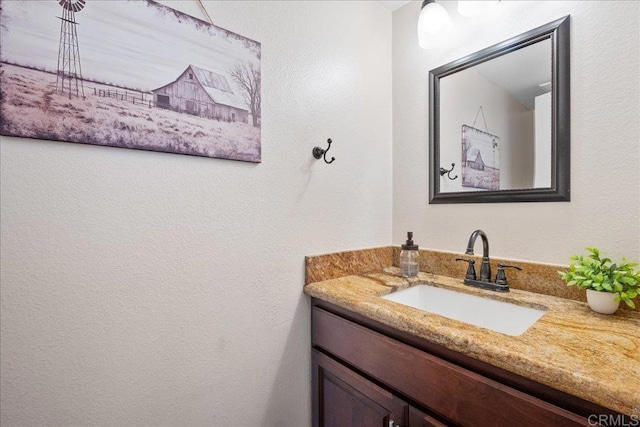 655 Boysenberry Way, Oceanside, CA 92057 - bathroom with vanity and a textured wall