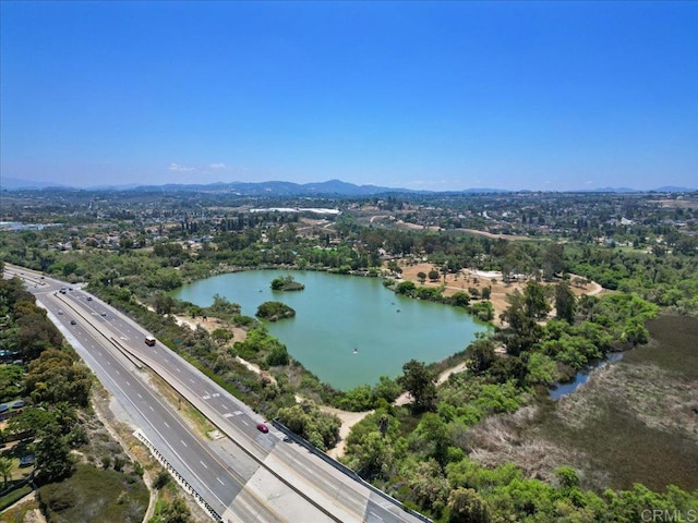 655 Boysenberry Way, Oceanside, CA 92057 - drone / aerial view of a main thoroughfare and a water and mountain view