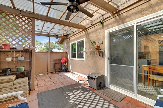 26422 Paseo Carmel Unit 20A, San Juan Capistrano, CA 92675 - sunroom / solarium with ceiling fan and a sink