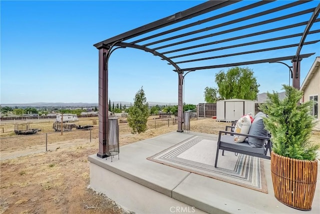 24855 Sundial Way, Moreno Valley, CA 92557 - view of patio / terrace with a pergola