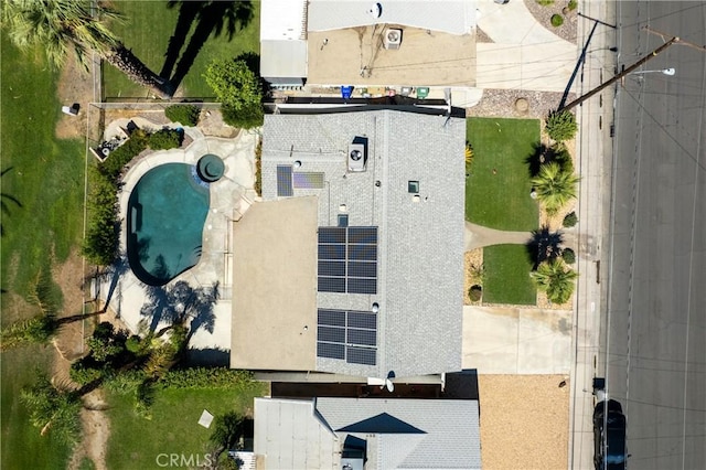 77355 Minnesota Ave, Palm Desert, CA 92211 - aerial view of property and surrounding area with a pool area