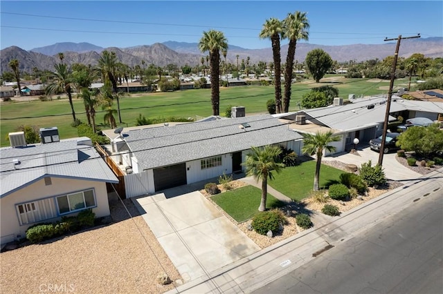 77355 Minnesota Ave, Palm Desert, CA 92211 - aerial view of residential area featuring a mountainous background and a local golf course