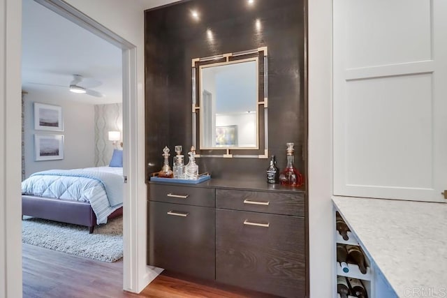 6780 Friars Rd Unit 264, San Diego, CA 92108 - bar with wood finished floors