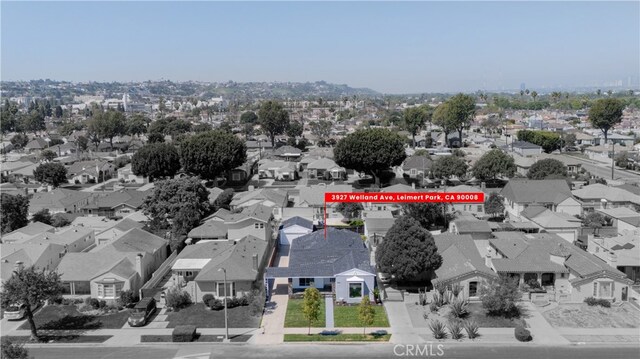 3927 Welland Ave, Los Angeles, CA 90008 - aerial perspective of suburban area
